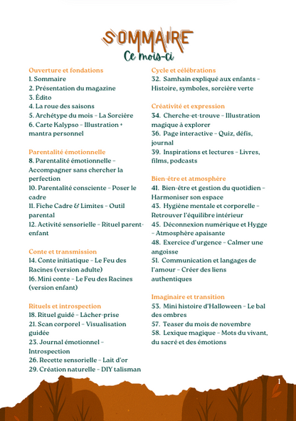 Magazine sensoriel & cyclique Numéro 1 Octobre 2025